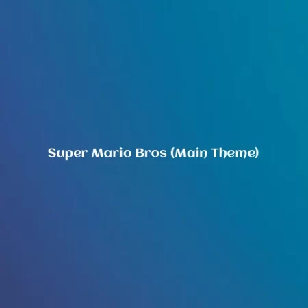 Super Mario Bros - Main Theme [Partitura]
